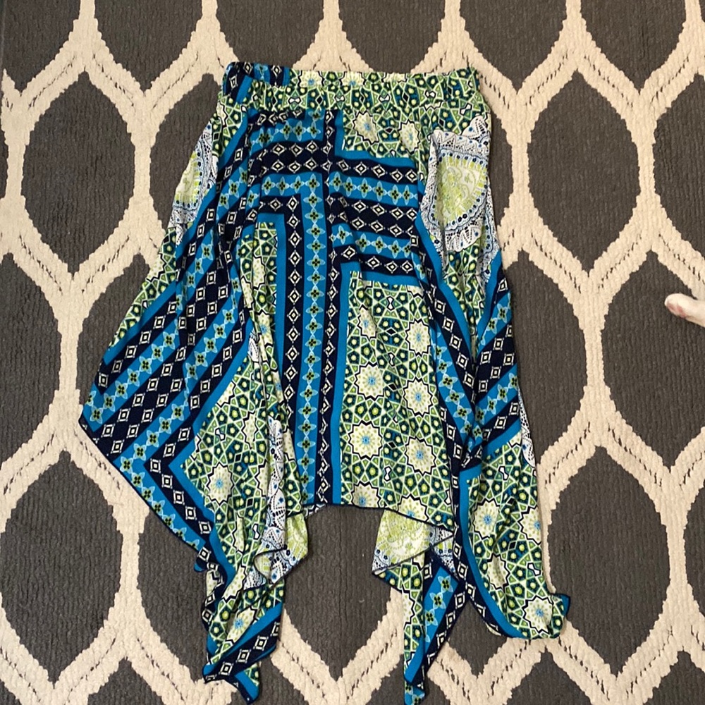 long Colorful Flowey Skirt: Large